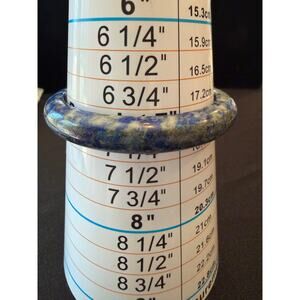 Lapis Lazul carved bangle bracelet 10mm wide, size 7 Gorgeous!